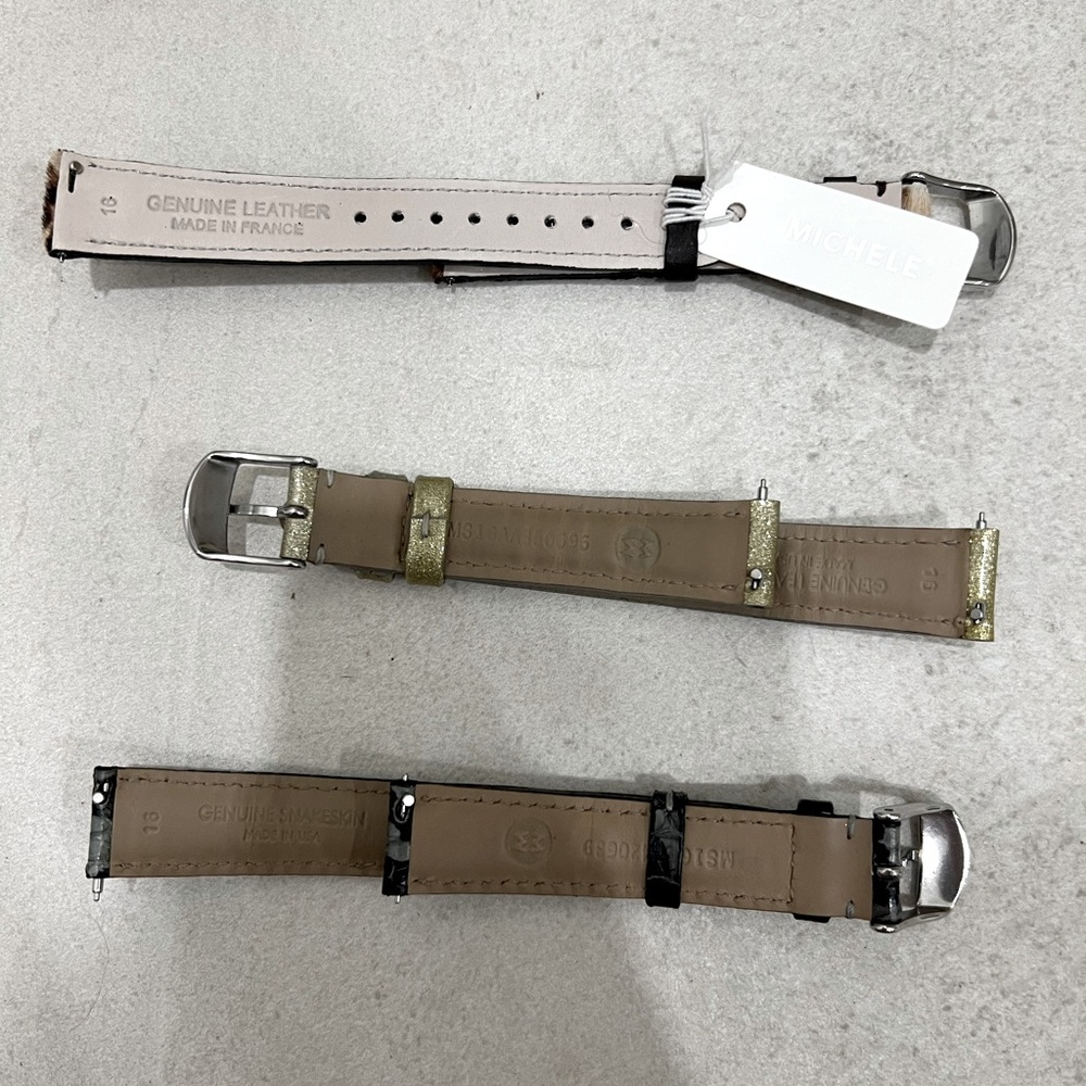 Michele Leather Watchband Bundle - Picture 2 of 4